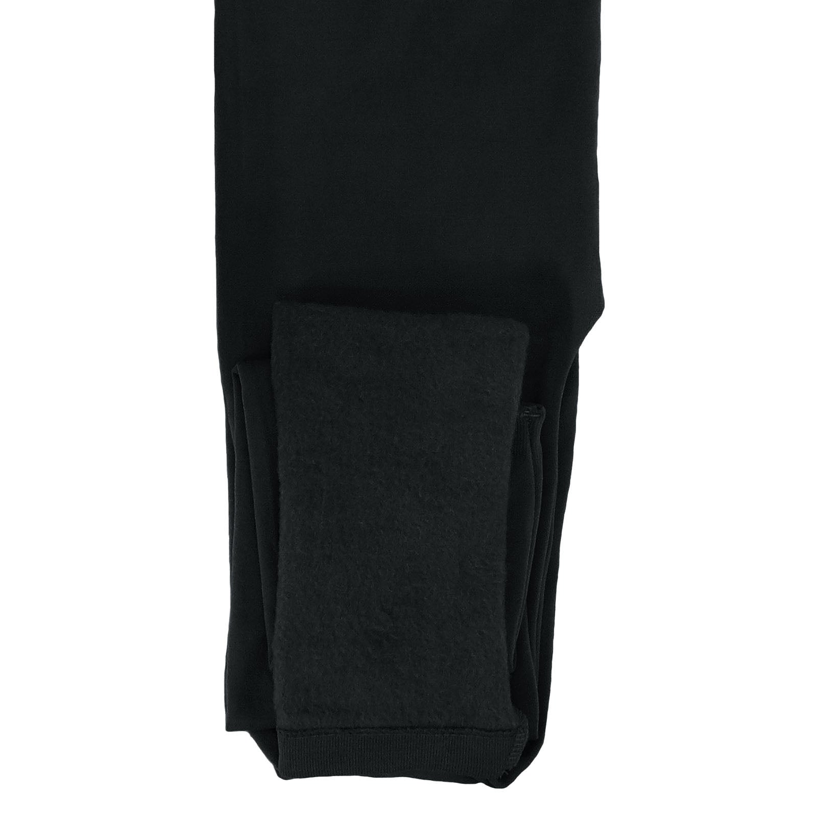wholesale fleece leggings in black