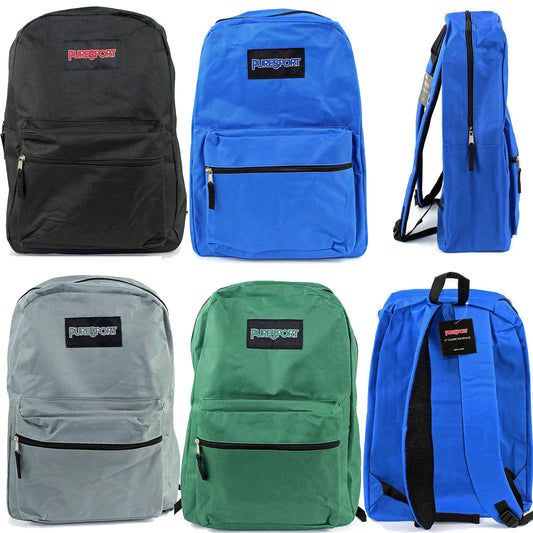 15 inch wholesale backpacks for boys bulk book bags in assorted colors