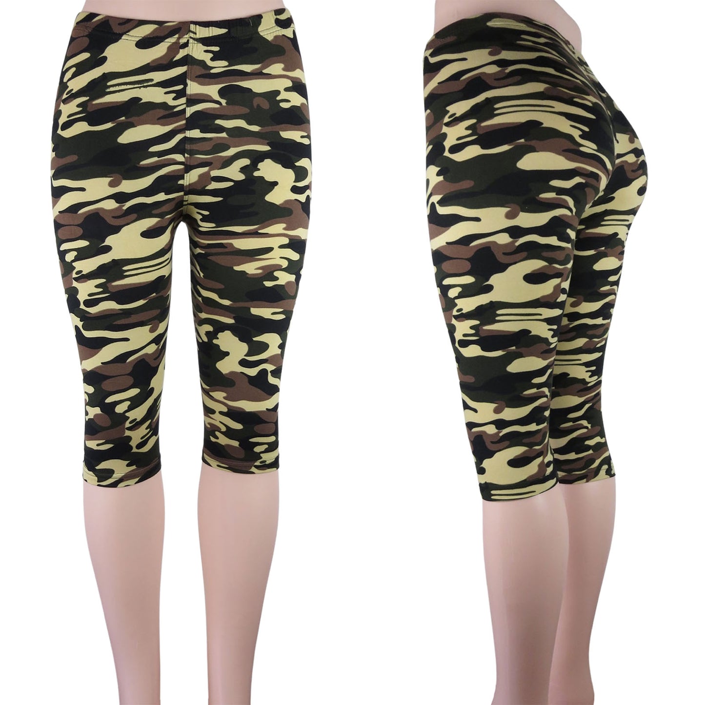 capri camouflage  leggings in multicolor camo prints wholesale 