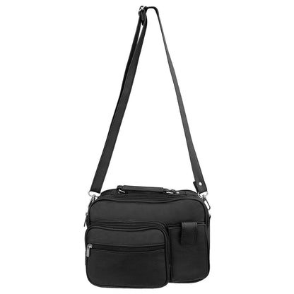 wholesale leather crossbody organizer messenger bag for men or women