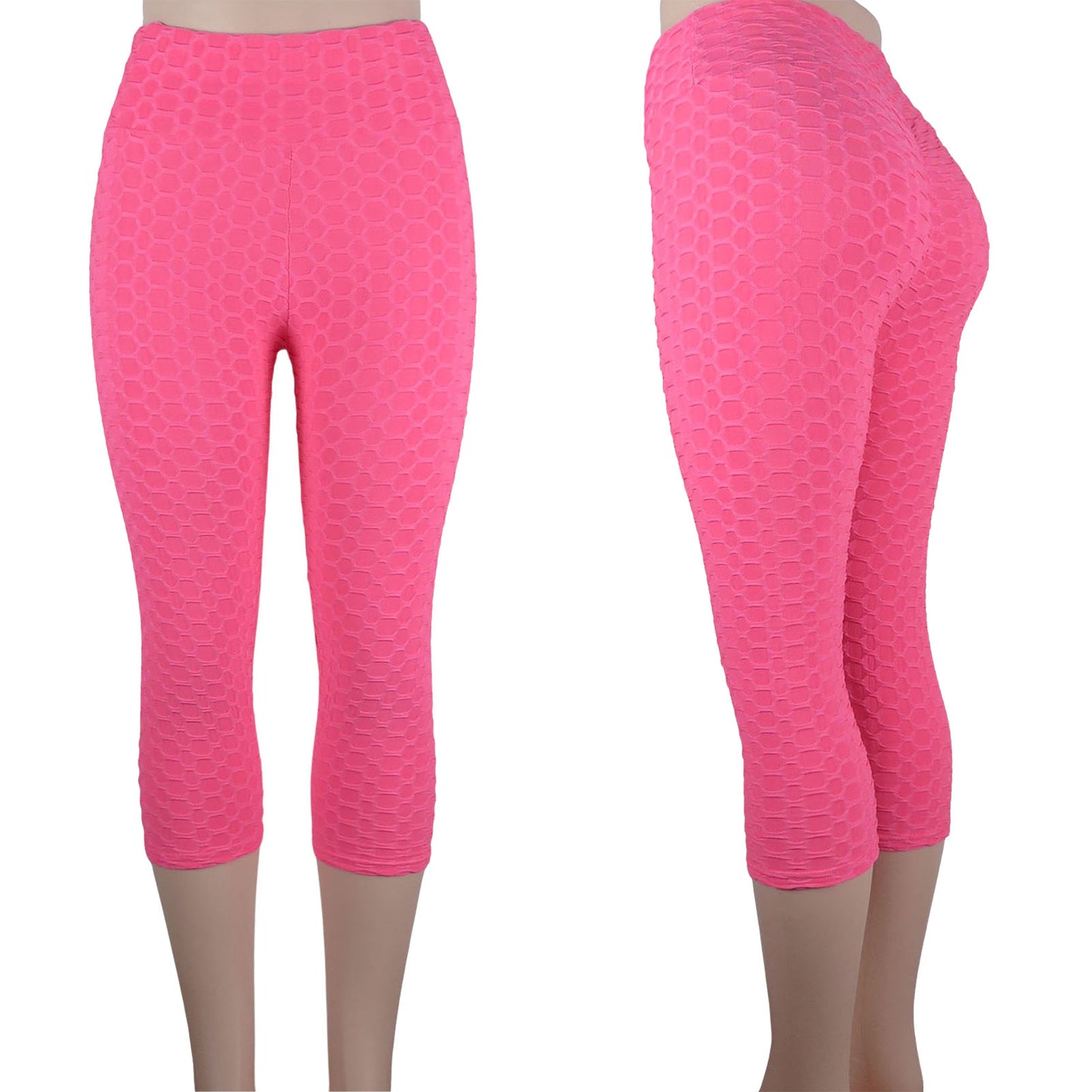TOWED22 Womens Thermal Leggings,Women's High Waisted Capri Leggings Print  Collection High Waist Women Leggings Compression Pants for Yoga(Pink,XL) 