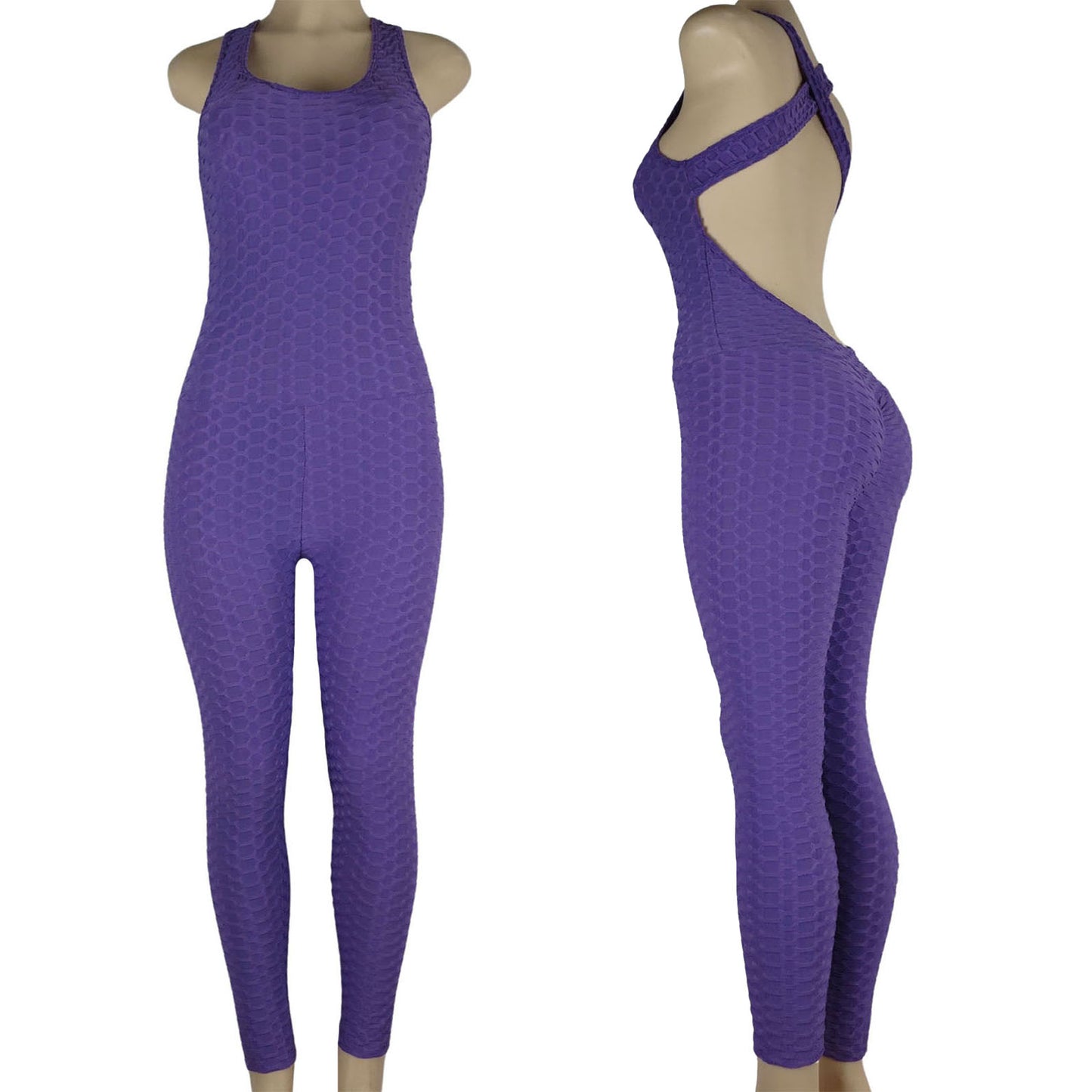 wholesale tiktok leggings romper in bubble print design in purple