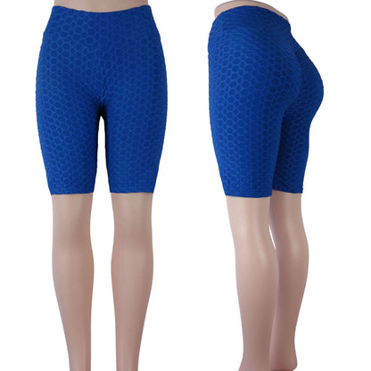 tiktok bike shorts wholesale scrunch butt high waist in royal blue