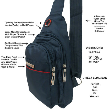 Wholesale Sling Bag Shoulder Messenger in Assorted Colors - Alessa Reece