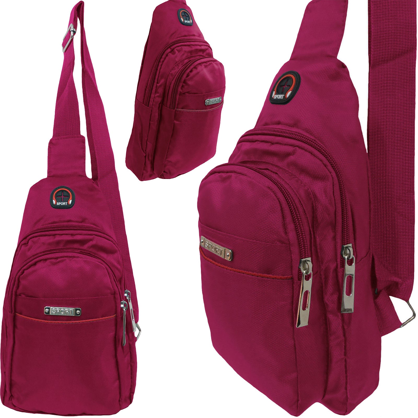 Wholesale Sling Bag Shoulder Cross Body for Men or Women in Pink - Alessa Reece