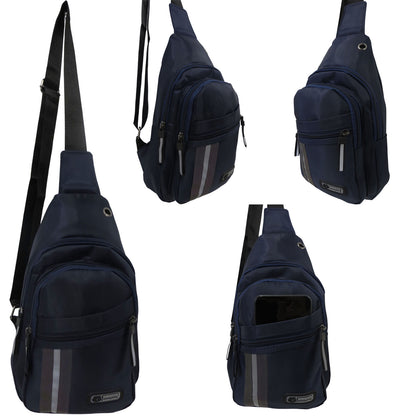 crossbody phone bag wholesale sling messenger for men or women in navy blue