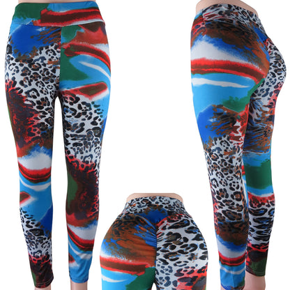 wholesale animal print leggings leopard multi color 