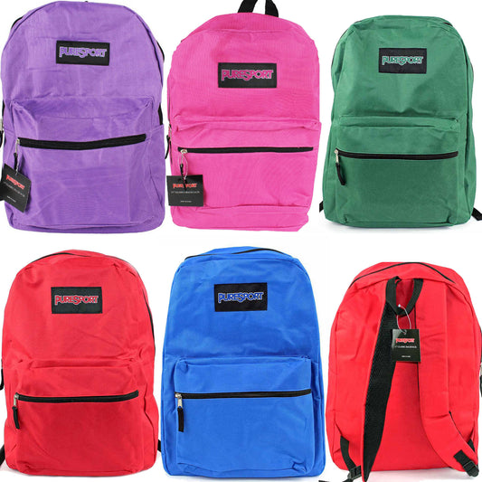 17 inch wholesale backpacks in colors for back to school