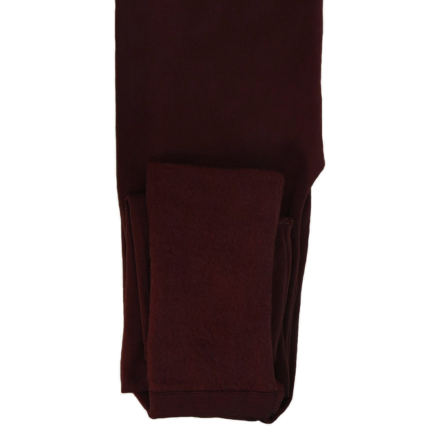 wholesale fleece leggings in burgundy