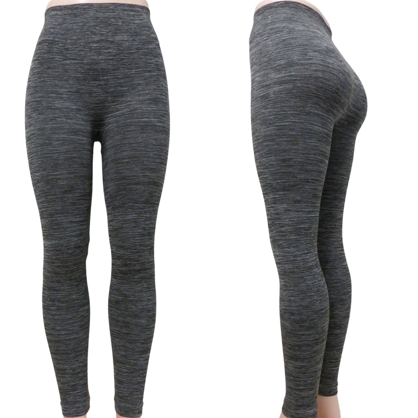 gray wholesale leggings in bulk space dye pattern full length