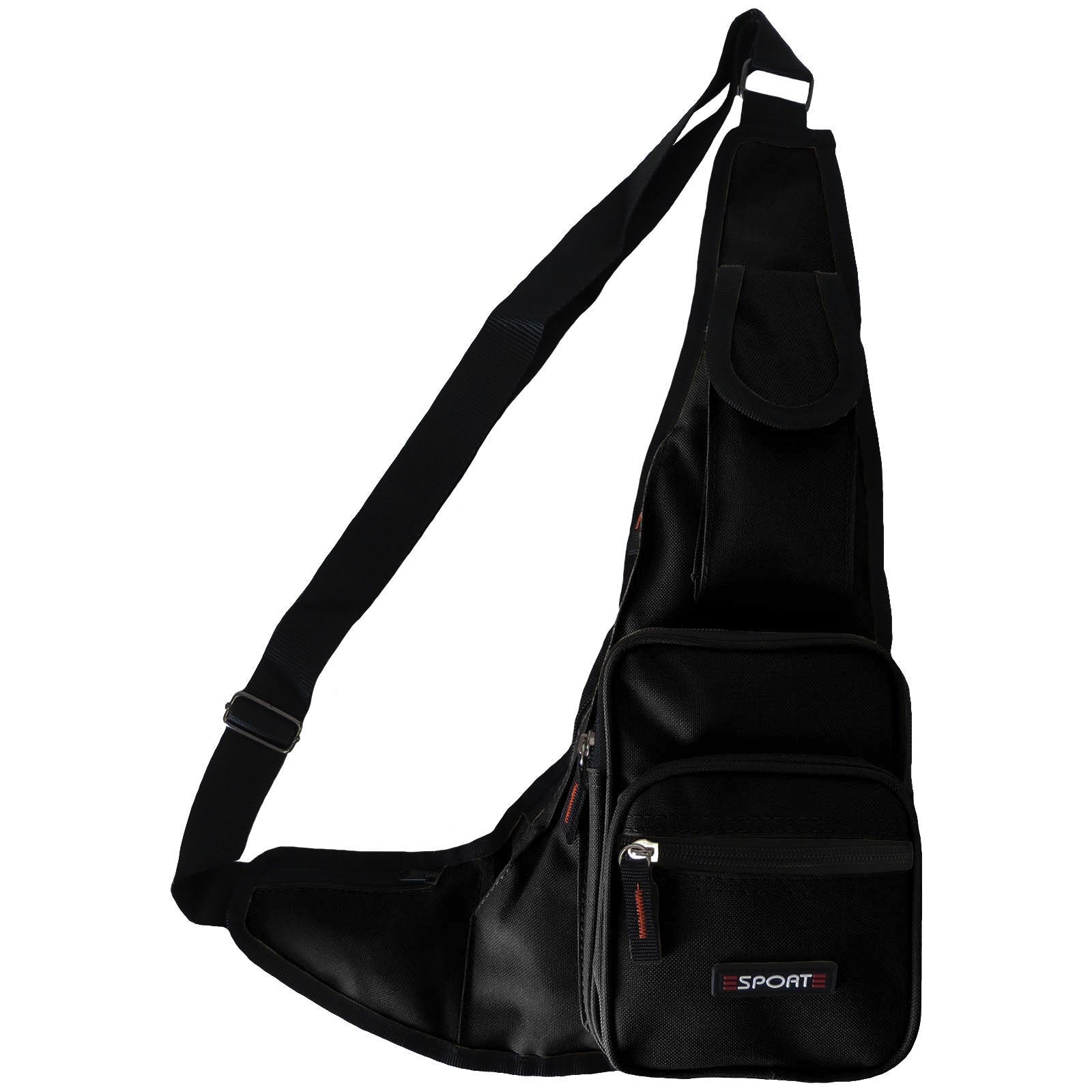 Wholesale Cross Body Shoulder Sling Bag in Black - Alessa Pat