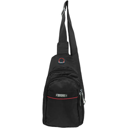 Wholesale Messenger Sling Bag Shoulder Cross Body in Black - Alessa Reece